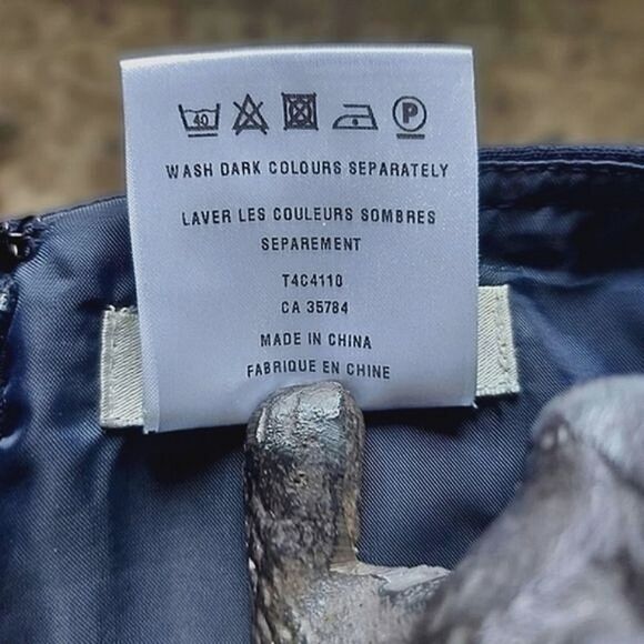 Vtg 90s/Y2K navy Precis office pencil skirt - Picture 4 of 12